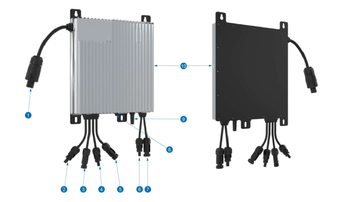 PYSUN Solar Micro Inverter 600W 800W 1000W Microinverter For Home Balcony Solar System supplier