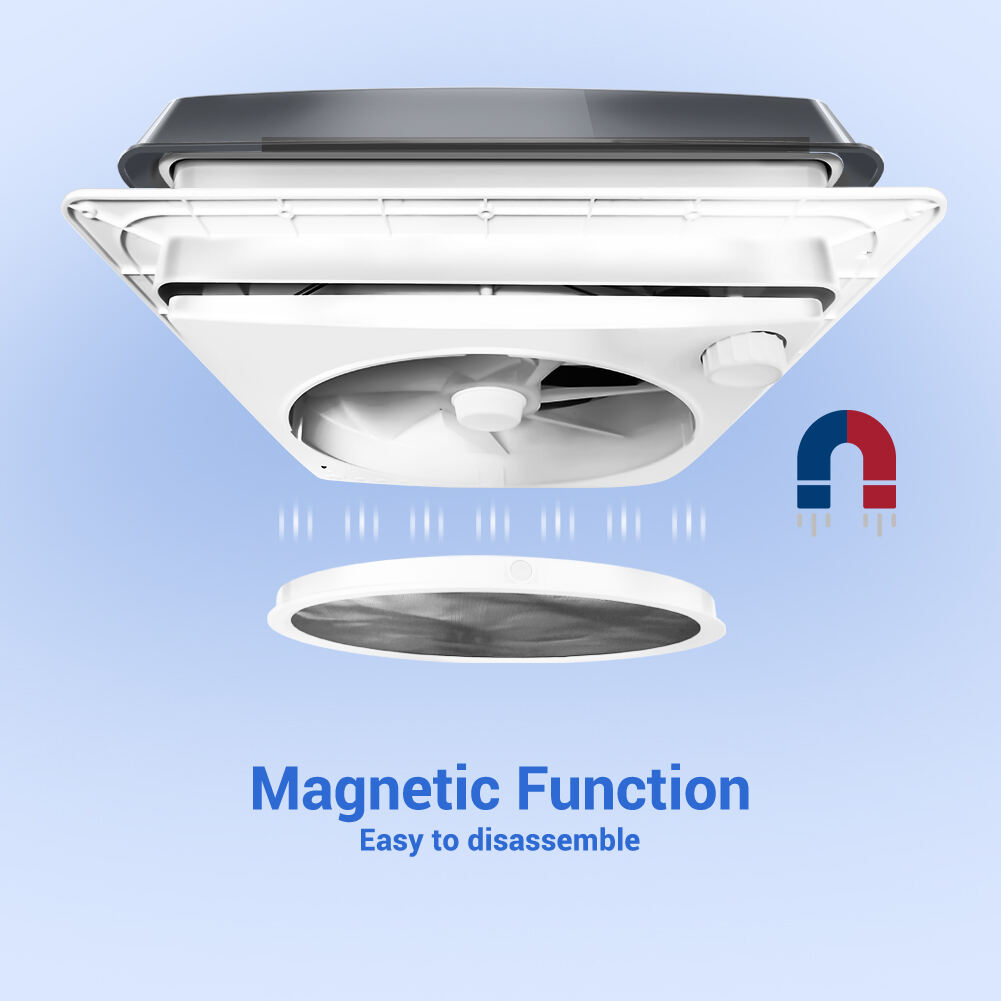 Traveler Ventilation Fan Exhaust Fan With Light Skylight 12V DC Caravan Vent Rv Vent Fan manufacture