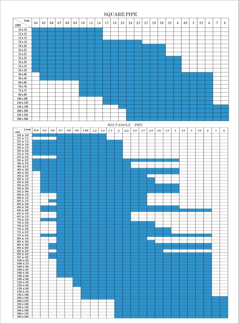 Rectangle&Square pipe