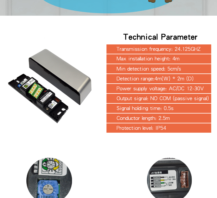 OREDY door sensor automatic sensor glass sliding door for motion sensor sliding door supplier