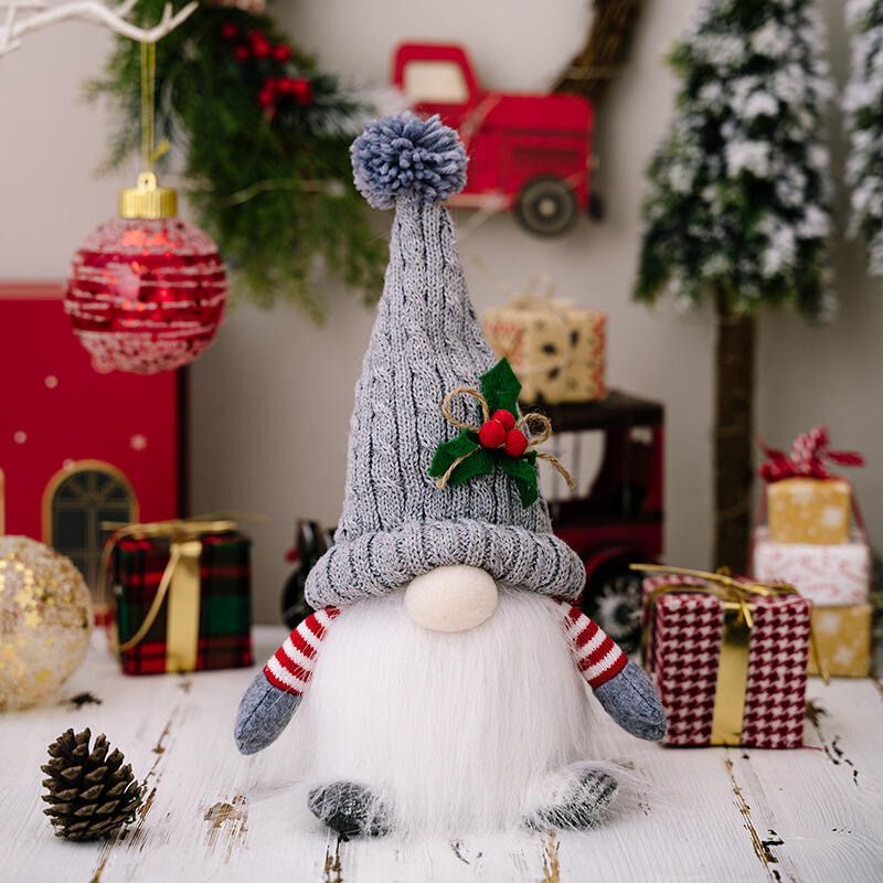 Christmas Gnome Light Plush Gnomes Gonk With Lights Desktop Ornaments supplier