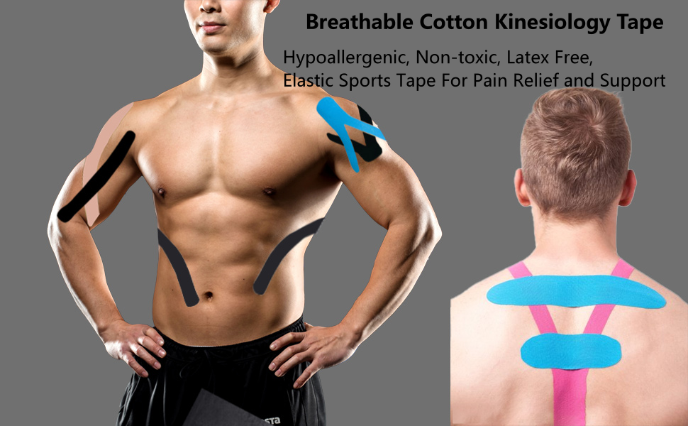 Professional Cotton Die Cut Muscle K Tape Precut Y Shape Kinesiology Tape for Sports supplier