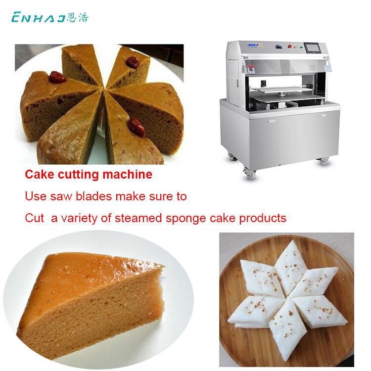 High Output Automatic Sandwich Swiss Roll Sponge Cake Divider Cutter Machinery Cake Cutting Equipment For Sale factory