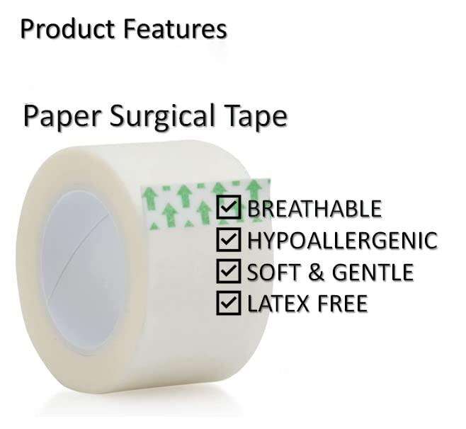 Factory Hot Sales hypoallergenic Breathable OEM Surgical Tape Non-woven Paper Tape for Fixing factory