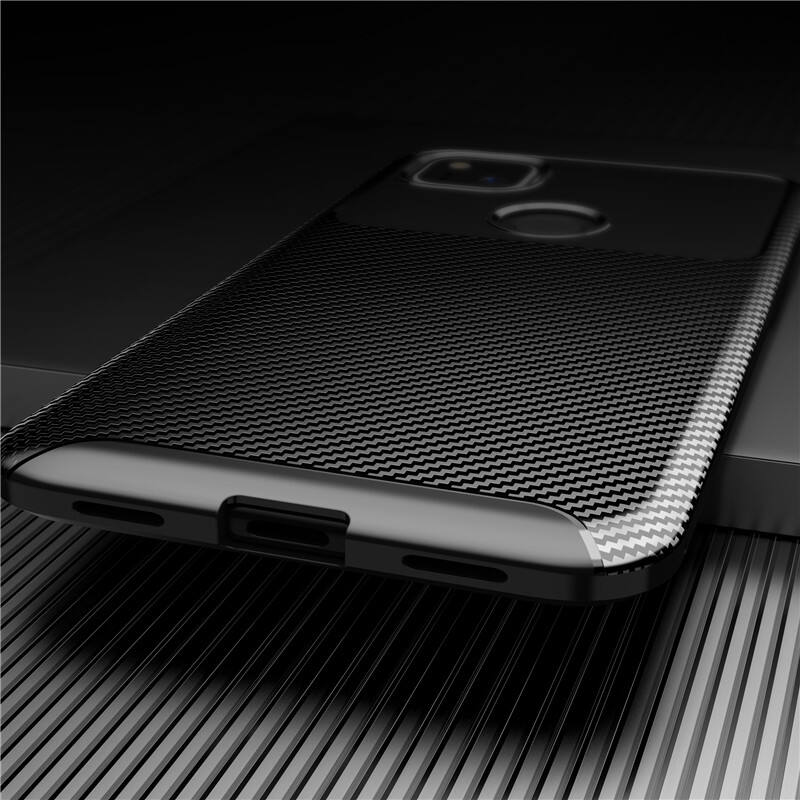 Laudtec Black Pearly-lustre Shell Carbon fiber Soft TPU Mobile Phone Case For google Pixel 4XL 4A 4 3XL 3A 3 supplier