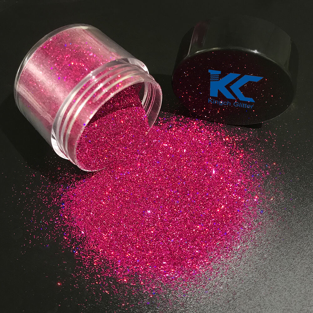 Wholesale Holographic Chunky Mixed Sized Polyester Glitter Non-toxic Resistant Solvent Cosmetic Glitter