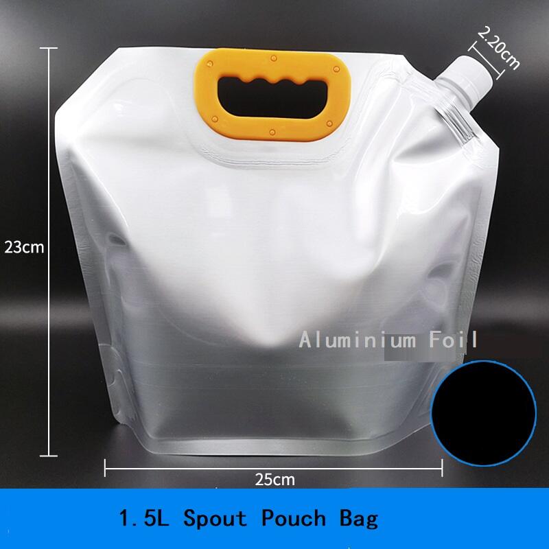 Custom Printing 1.0L-10.0L Liquid Juice Pouch Beer Beverage Plastic Stand Up Bag Aluminum Foil Spout Bag Juice Pouch Bags factory