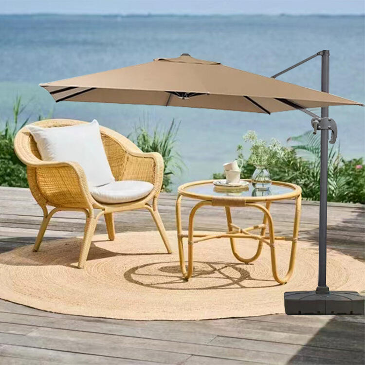 L Big Size Commercial Outdoor Umbrella Weather Resistant Outdoor Patio Garden Furniture manufacture