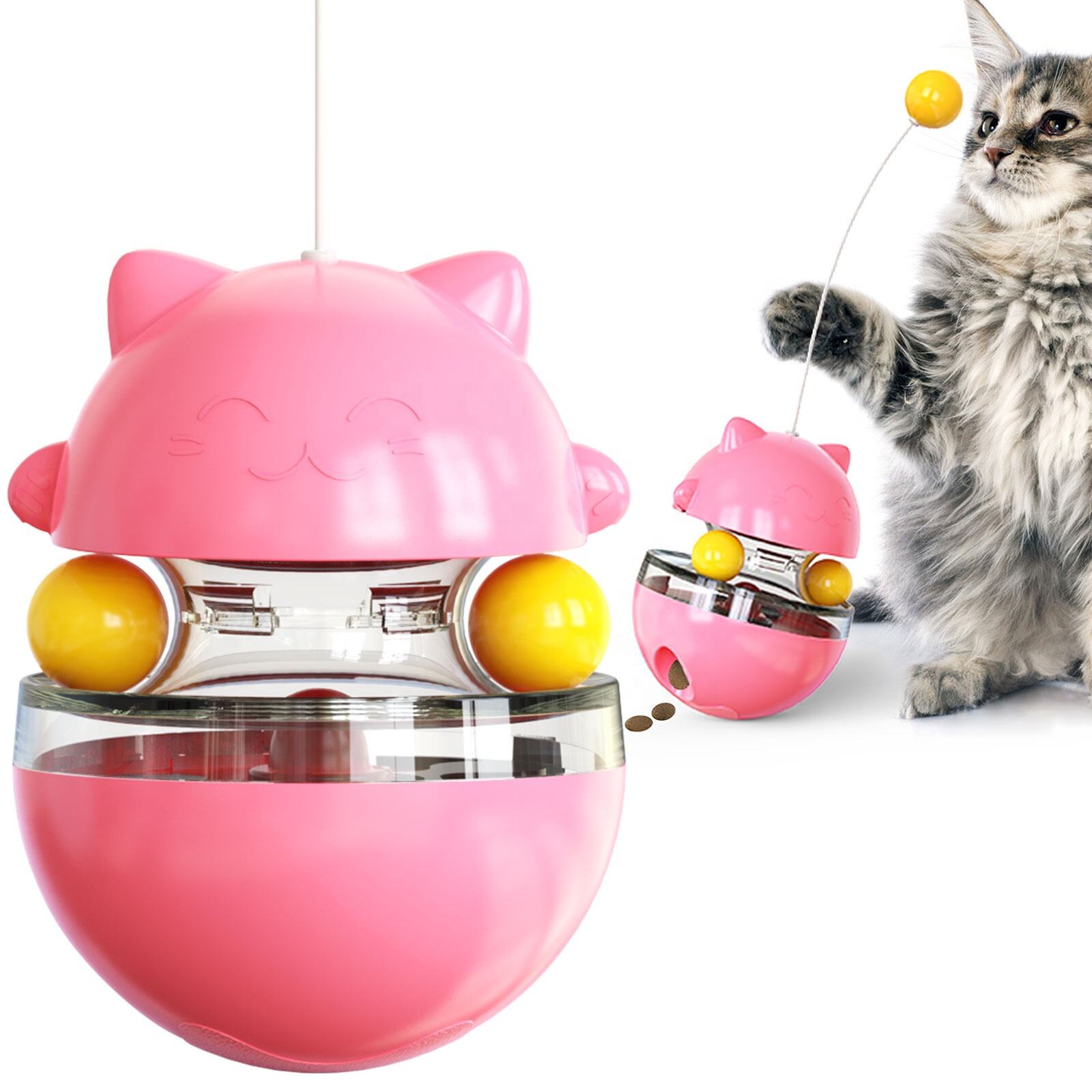 4P Toy Manufacturer Electric Sounding Tumbler Cat Cat Pet Dog Feeder Toy Treat Ball Toy details