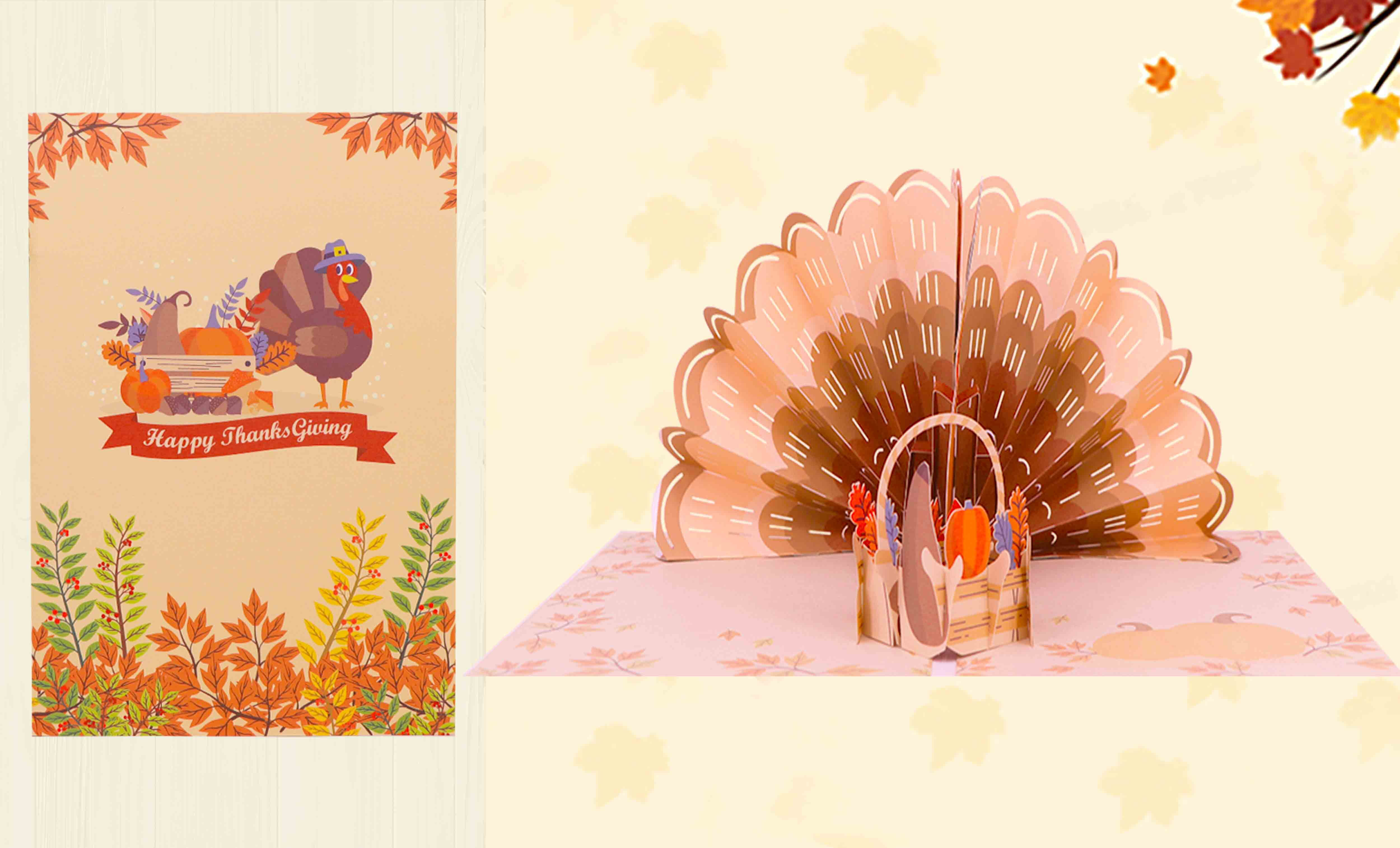 Carte de dinde de Thanksgiving