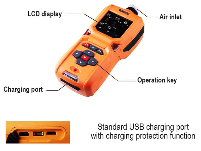 Structures of SKZ2050-6 real time gas monitoring