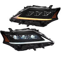 Modified upgrade front full LED Headlights w/DRL For 13-15 Lexus RX series 350 450H Amber Reflector