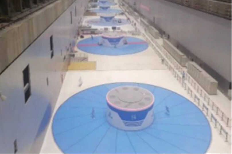 Installation of Lifeline for Baihetan Hydropower Station