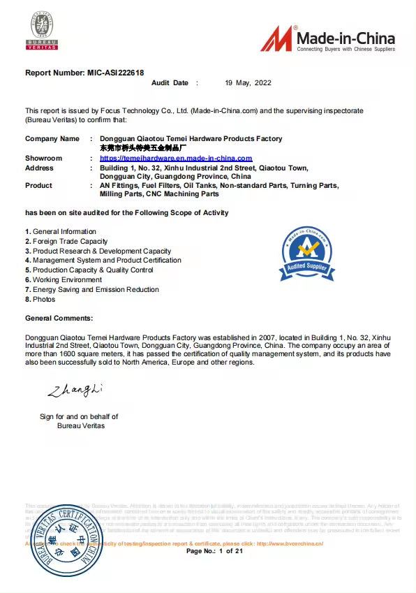 - Our Honorary Certificate -