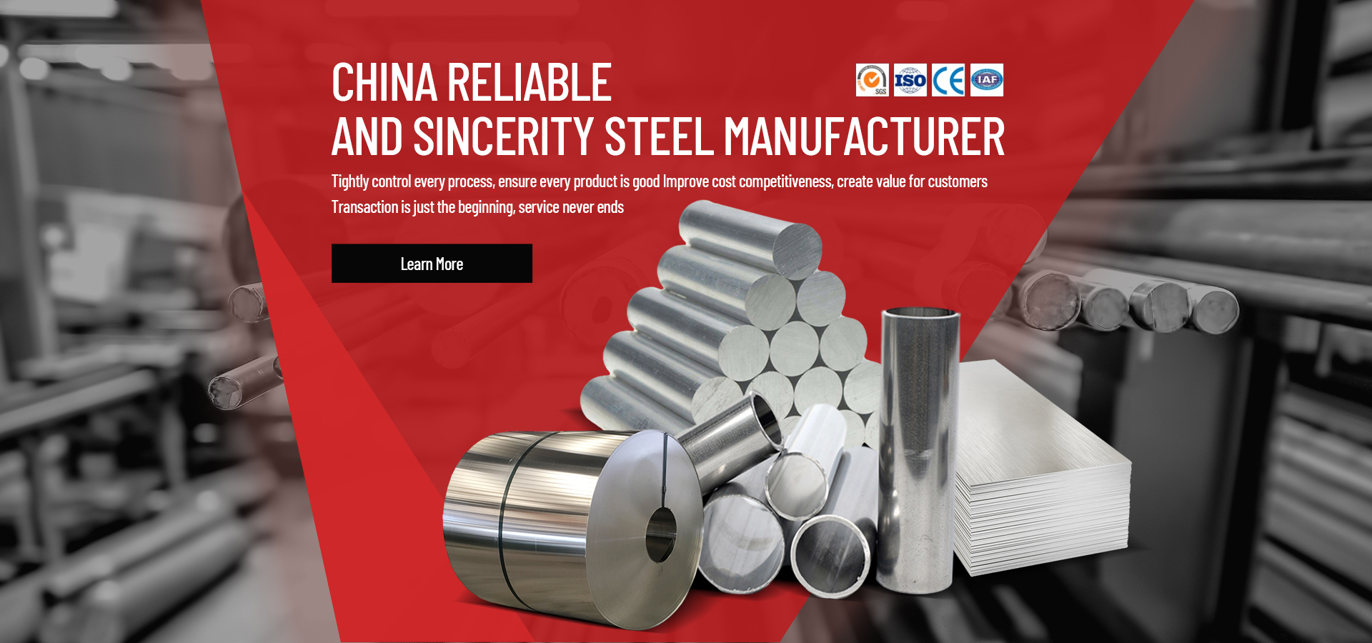 China Reliable and Sincerity Steel Manufacturer