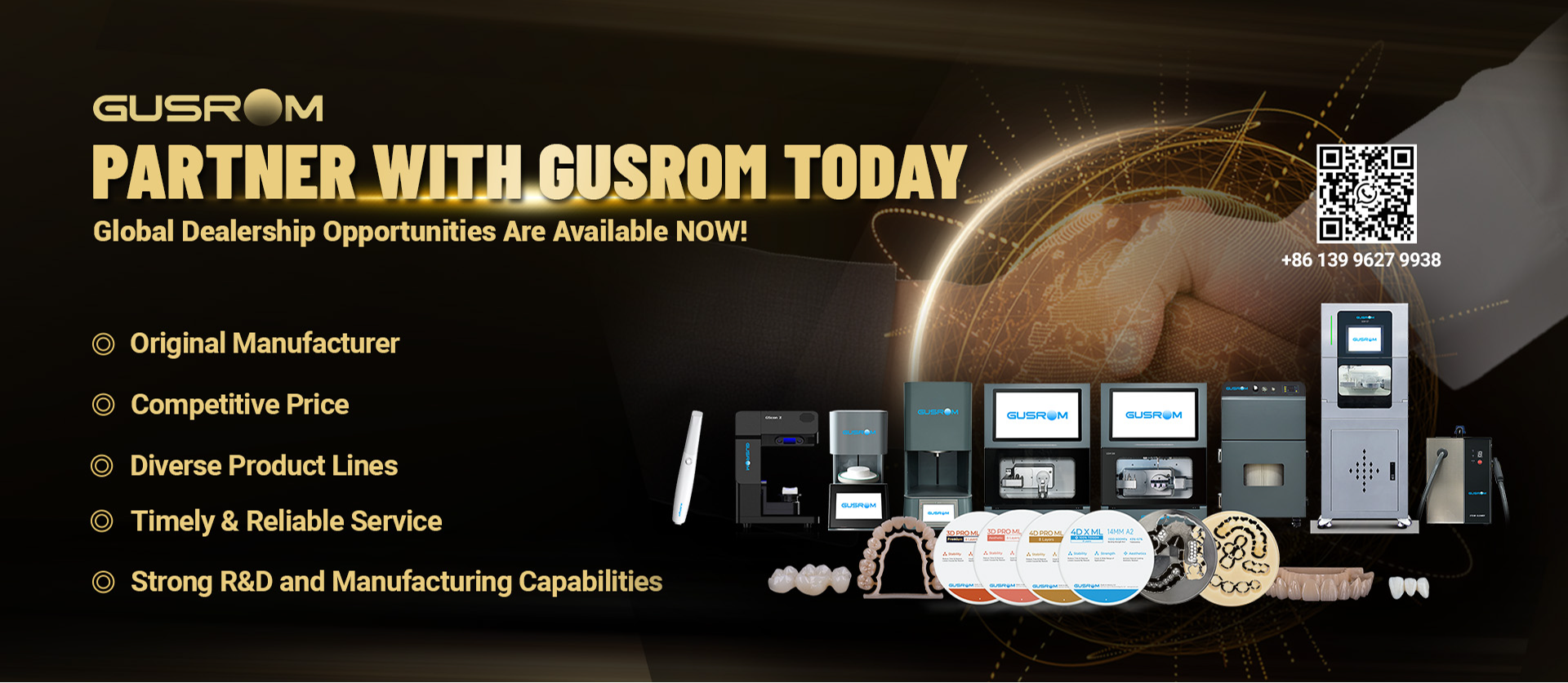 Partner with Gusrom-Looking for global dental dealer