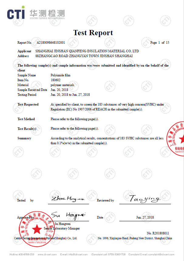 CERTIFICATES AND APPROVALS