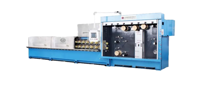 Multi-wire drawing and annealing machine 