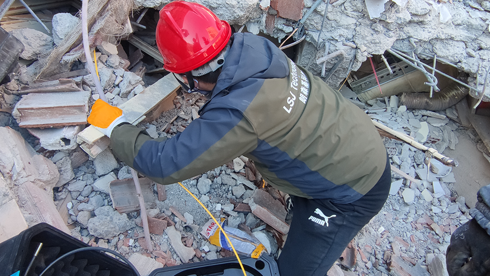 Rescue of the 7.8-magnitude earthquake in Turkey on February 6th.