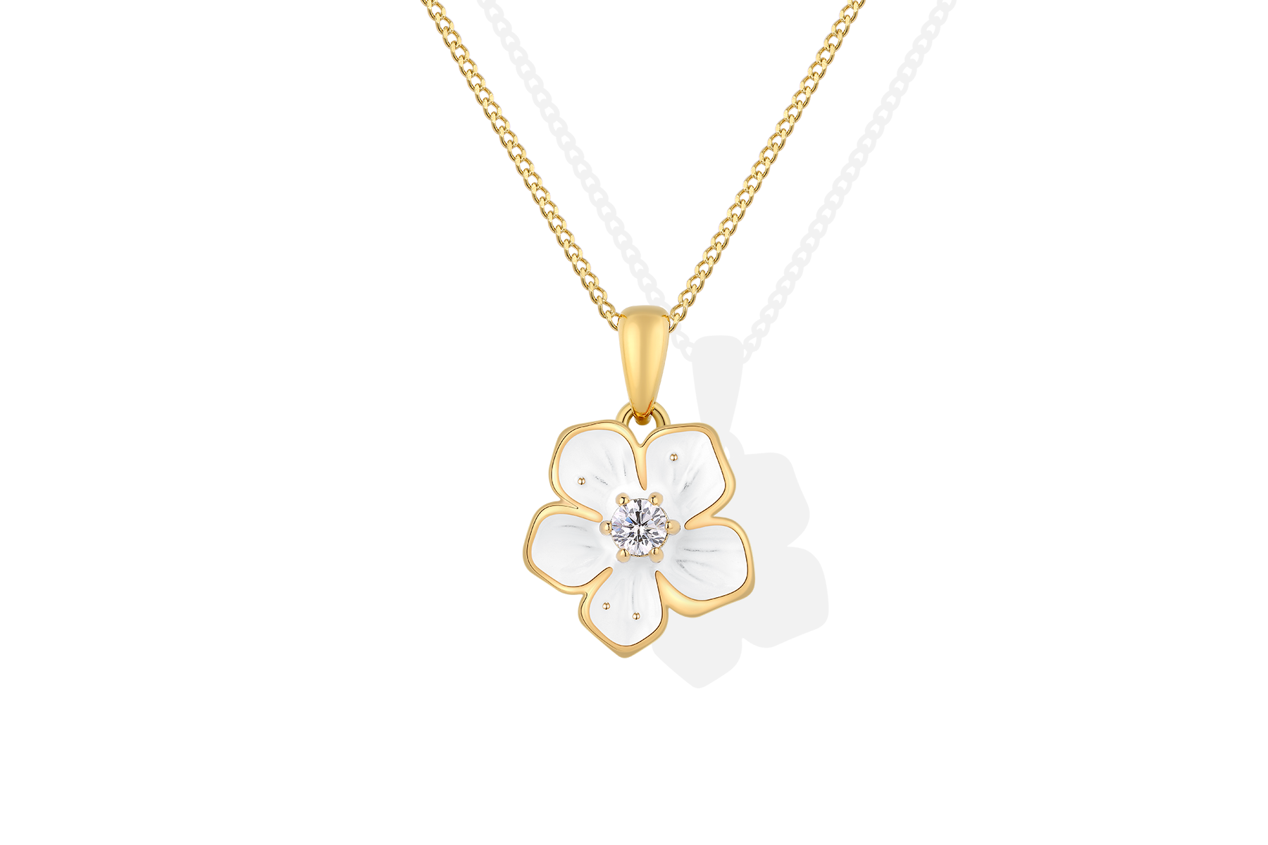 Flower Pendant Necklace Jewelry