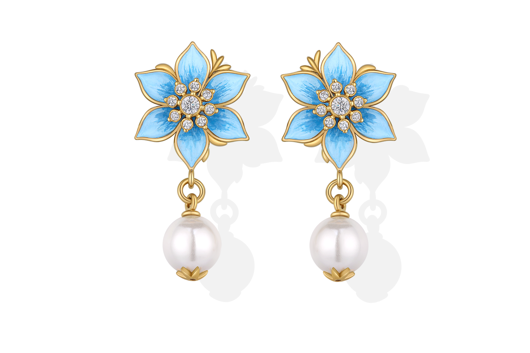Earring With Pearl Inlay