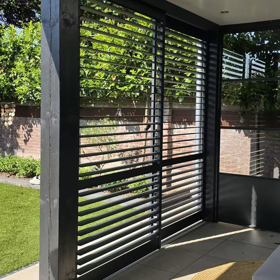 Customer installation Outdoors Aluminium Shutter