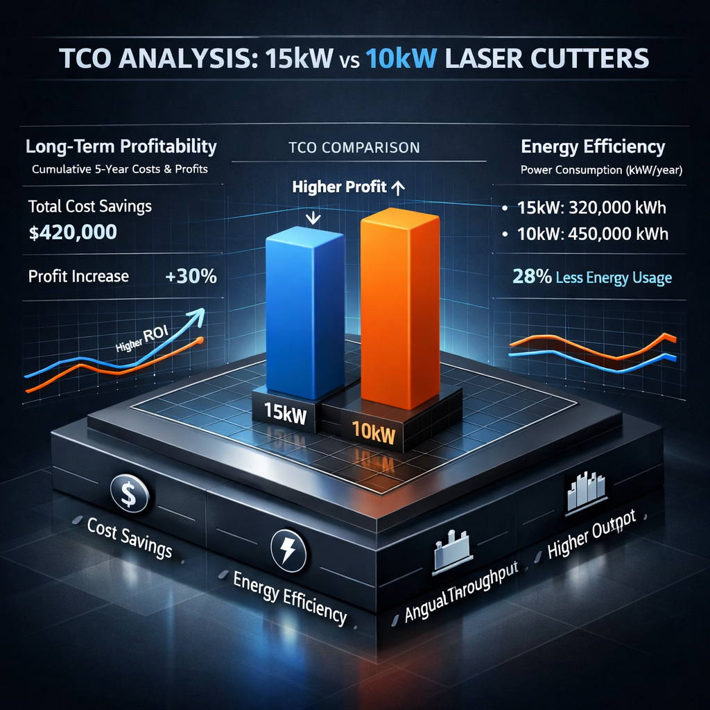 The Ultimate: TCO Analysis: When Does a 15kW Cutter Outperform a 10kW Model?