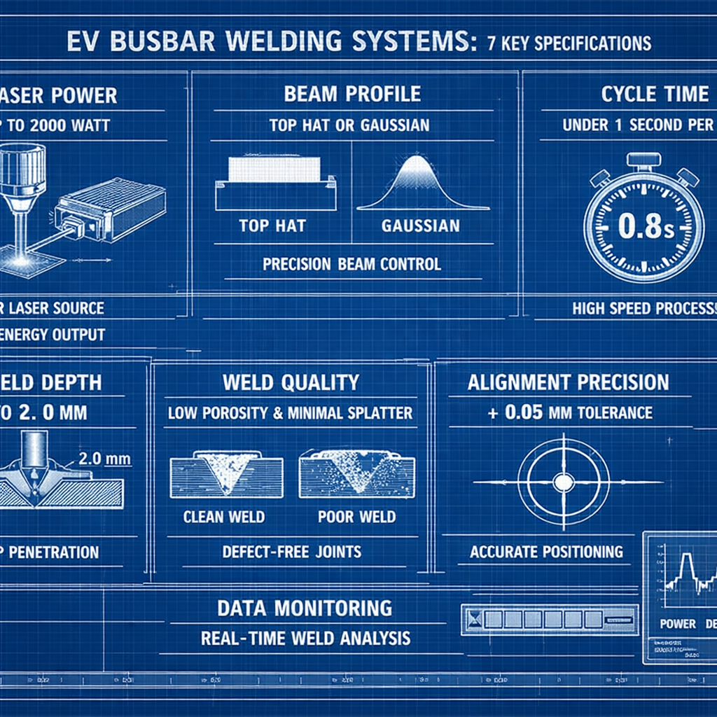 The Ultimate: The 7 Key Specifications for EV Busbar Welding Systems (PowerWeld-Busbar)