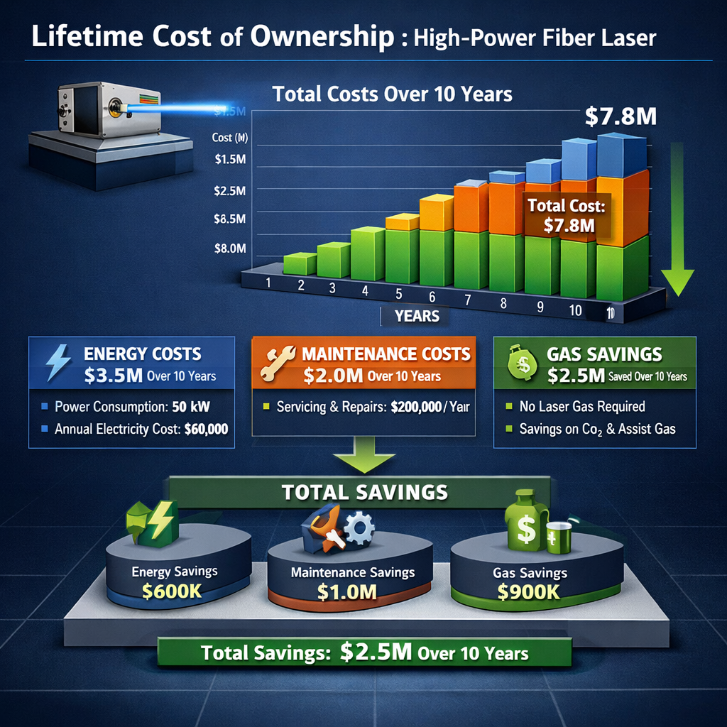 Deep Dive: Calculating the Lifetime Cost of Ownership for a High-Power Fiber Laser