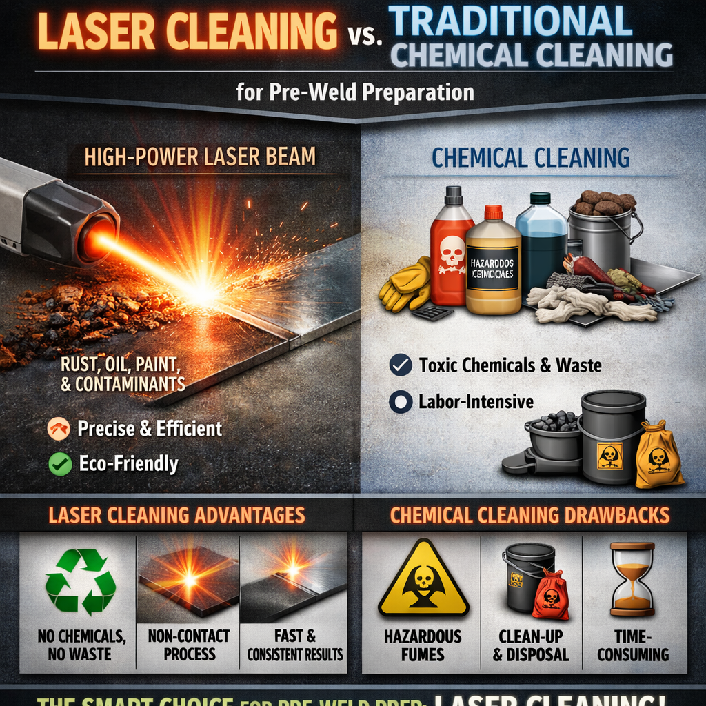 Mastering: Laser Cleaning vs. Traditional Chemical Cleaning for Pre-Weld Prep