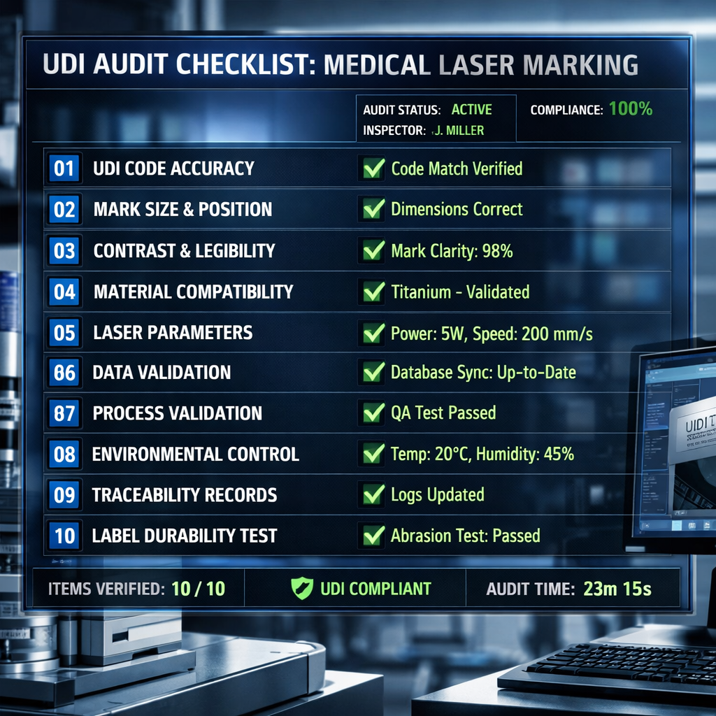 Mastering: The UDI Audit Checklist: 10 Things Your Laser Marking System Must Prove